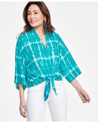 INC International Concepts - Tie-front Top - Lyst
