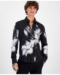 BOSS - Hugo By Ermo Slim-fit Floral Check Button-down Shirt - Lyst