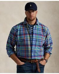 Polo Ralph Lauren - Big & Tall Plaid Oxford Shirt - Lyst