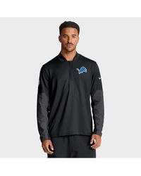 Nike - Detroit Lions Sideline Feel The Pressure Performance Half-zip Pullover Sweatshirt - Lyst