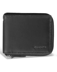 CHAMPS - Classic Collection Leather Zip-around Wallet - Lyst