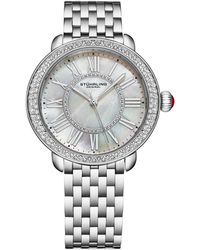 Stuhrling - Regalia S 40mm Quartz Dress Watch – Mother-of-pearl Dial Crystal Bezel Stainless Steel Bracelet - Lyst