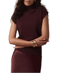 Mint Velvet - Sleeveless High Neck Knit Top - Lyst