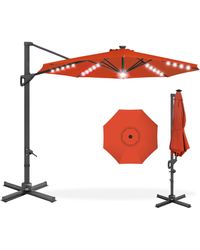 Best Choice Products - 10ft 360-degree Solar Led Lit Cantilever Patio Umbrella - Lyst