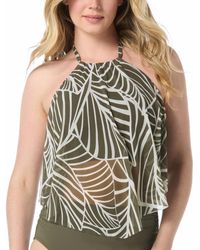Coco Reef - Aura Mesh Printed Tankini Top - Lyst