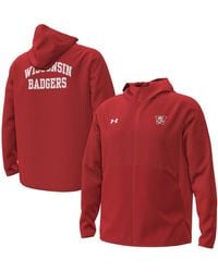 Under Armour - Wisconsin Badgers 1980 Throwback Unstoppable Fleece Full-zip Jacket - Lyst