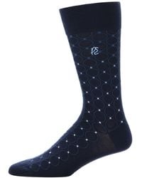 Perry Ellis - Patterned Medallion Crew Socks - Lyst