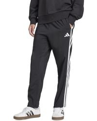 adidas - Stanford Essential Three-stripes Open Hem Track Pants - Lyst