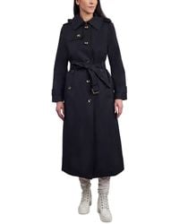 London Fog - Single-breasted Hooded Maxi Trench Coat - Lyst