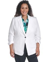 Calvin Klein - Plus Size Notch Collared Jacket - Lyst