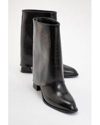 Prologue Shoes - Ellas Chunky Heel Boot - Lyst