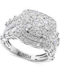 Effy - Effy Diamond Halo Cluster Ring (2-1/5 Ct. T.w. - Lyst