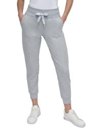 DKNY - Sport Logo-drawstring High-rise joggers - Lyst