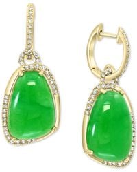 Effy - Effy Dyed Green Jade (17x12mm - Lyst
