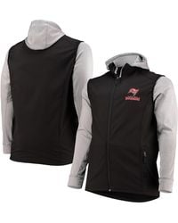 Dunbrooke - Black And Gray Tampa Bay Buccaneers Big And Tall Alpha Full-zip Hoodie Jacket - Lyst