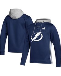 adidas - Tampa Bay Lightning Skate Lace Team Pullover Hoodie - Lyst