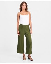 BarIII - Textured Pull-on Wide-leg Pants - Lyst