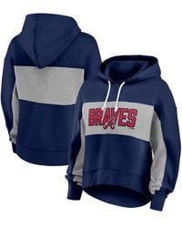 Fanatics - Atlanta Braves Filled Stat Sheet Pullover Hoodie - Lyst