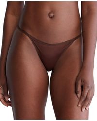 Calvin Klein - Ideal Micro String Thong Underwear Qd5115 - Lyst