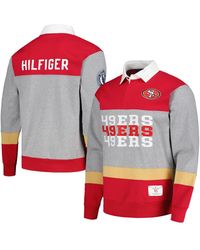 Tommy Hilfiger - San Francisco 49ers Connor Oversized Rugby Long Sleeve Polo Shirt - Lyst