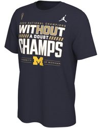 Nike - Michigan Wolverines College Football Playoff 2023 National Champions Locker Room T-shirt - Lyst