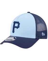 KTZ - Light Blue/navy Pittsburgh Pirates 2-tone Color Pack 9forty M-crown A-frame Adjustable Hat - Lyst
