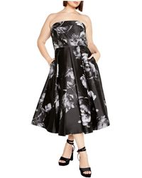 City Chic - Plus Size Tiffany Bloom Dress - Lyst