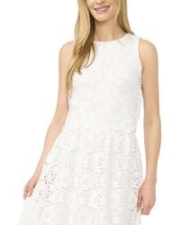 Cece - Lace Crew Neck Top - Lyst