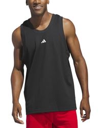 adidas - Legends Sleeveless 3-stripes Logo Basketball Tank - Lyst