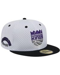 KTZ - White/black Sacramento Kings Throwback 2tone 59fifty Fitted Hat - Lyst