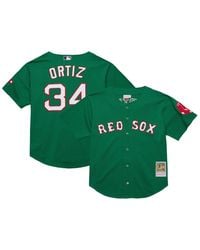 Mitchell & Ness - David Ortiz Boston Red Sox Cooperstown Collection Mesh Batting Practice Jersey - Lyst