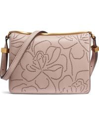 Donna Karan - Jericho Floral Perforated Medium Shoulder Bag - Lyst