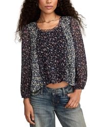 Lucky Brand - Print Mix Swing Top - Lyst