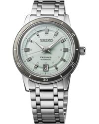 Seiko - Automatic Presage Style 60s Stainless Steel Bracelet Watch 40mm - Lyst