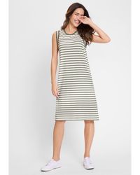 Olsen - Striped Knit Dress - Lyst