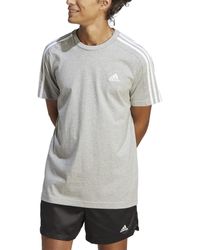 adidas - Essentials 3-stripes Regular-fit Logo Graphic T-shirt, Regular & Big & Tall - Lyst