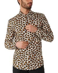 Opposuits - Long-sleeve Jaguar-print Shirt - Lyst