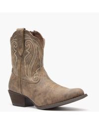 Durango - Crush By Distressed Shortie Western Boot - Lyst