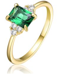 Genevive Jewelry - Sterling Silver 14k Yellow Gold Plated - Lyst