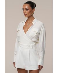 JLUXLABEL - Drift Collared Cargo Top - Lyst