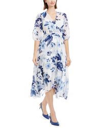 calvin klein rhinestone surplice gown