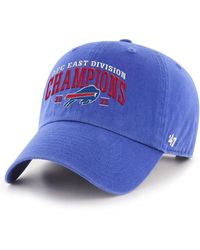 '47 - Buffalo Bills 2022 Afc East Division Champions Clean Up Adjustable Hat - Lyst