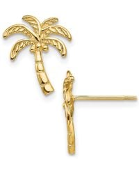 Macy's - Palm Tree Stud Earrings - Lyst