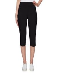 Ruby Rd. - Petite Elastic Waist Pull-on French Terry Capri Pants - Lyst
