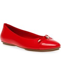Anne Klein - Luci Faux Leather Slip On Flat Shoes - Lyst