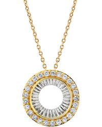 Macy's - Diamond Circle 18" Pendant Necklace (1/4 Ct. T.w. - Lyst