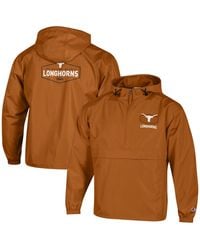 Champion - Texas Longhorns Delay Packable Half-zip Jacket - Lyst