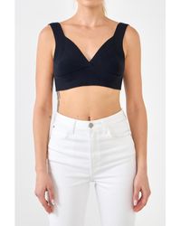 Endless Rose - Back Tie Elevated Knit Bralette - Lyst
