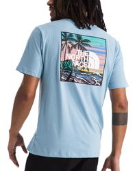 The North Face - Box Tropical Logo Graphic T-shirt - Lyst