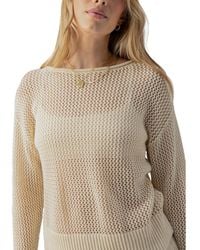 Sanctuary - Cotton Open-knit Long-sleeve Sweater - Lyst